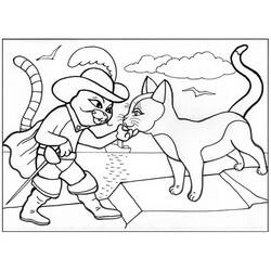 Dibujo para colorear: El Gato con Botas (Películas de Animación) #206785 - Dibujos para Colorear e Imprimir Gratis