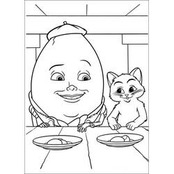 Dibujo para colorear: El Gato con Botas (Películas de Animación) #206789 - Dibujos para Colorear e Imprimir Gratis