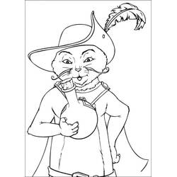 Dibujo para colorear: El Gato con Botas (Películas de Animación) #206796 - Dibujos para Colorear e Imprimir Gratis