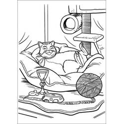 Dibujo para colorear: El Gato con Botas (Películas de Animación) #206798 - Dibujos para Colorear e Imprimir Gratis