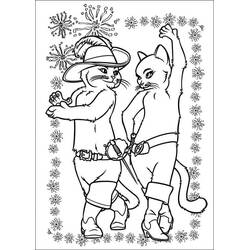 Dibujo para colorear: El Gato con Botas (Películas de Animación) #206800 - Dibujos para Colorear e Imprimir Gratis
