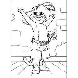 Dibujo para colorear: El Gato con Botas (Películas de Animación) #206804 - Dibujos para Colorear e Imprimir Gratis