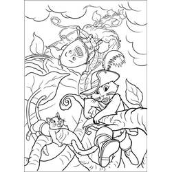 Dibujo para colorear: El Gato con Botas (Películas de Animación) #206808 - Dibujos para Colorear e Imprimir Gratis