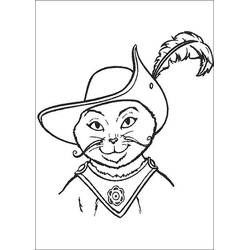 Dibujo para colorear: El Gato con Botas (Películas de Animación) #206810 - Dibujos para Colorear e Imprimir Gratis