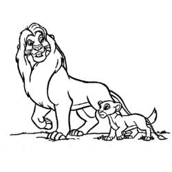 Dibujo El Rey León (Películas de Animación) #73626 para imprimir y colorear