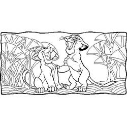 Dibujo El Rey León (Películas de Animación) #73693 para imprimir y colorear