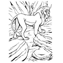 Dibujo El Rey León (Películas de Animación) #73748 para imprimir y colorear
