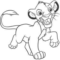 Dibujo El Rey León (Películas de Animación) #73804 para imprimir y colorear