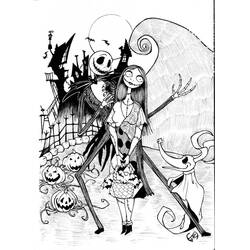 Dibujos para colorear: Jack Skellington - Dibujos para Colorear e Imprimir Gratis
