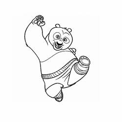 Dibujo para colorear: Kung Fu Panda (Películas de animación) #73325 - Dibujos para Colorear e Imprimir Gratis