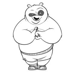 Dibujo para colorear: Kung Fu Panda (Películas de animación) #73368 - Dibujos para Colorear e Imprimir Gratis