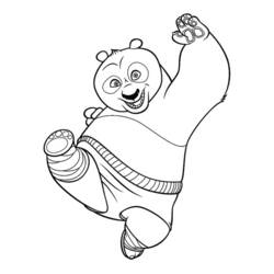 Dibujo para colorear: Kung Fu Panda (Películas de animación) #73381 - Dibujos para Colorear e Imprimir Gratis