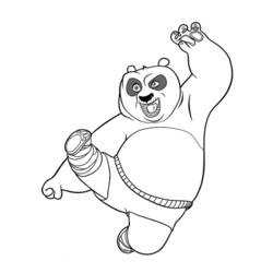 Dibujo para colorear: Kung Fu Panda (Películas de animación) #73427 - Dibujos para Colorear e Imprimir Gratis