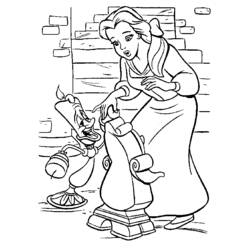 Dibujo La Bella y la Bestia (Películas de Animación) #130976 para imprimir y colorear