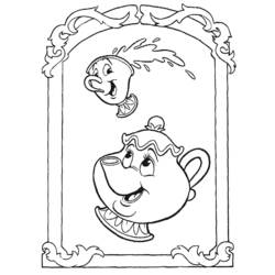 Dibujo La Bella y la Bestia (Películas de Animación) #131002 para imprimir y colorear