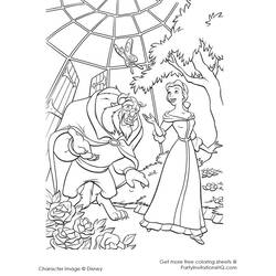 Dibujo La Bella y la Bestia (Películas de Animación) #131012 para imprimir y colorear