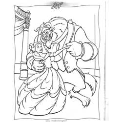 Dibujo La Bella y la Bestia (Películas de Animación) #131026 para imprimir y colorear
