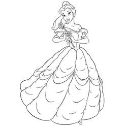 Dibujo La Bella y la Bestia (Películas de Animación) #182149 para imprimir y colorear