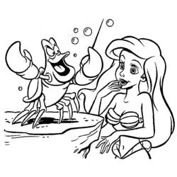 Dibujo para colorear: La Sirenita (Películas de animación) #127256 - Dibujos para Colorear e Imprimir Gratis