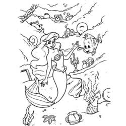 Dibujo para colorear: La Sirenita (Películas de animación) #127283 - Dibujos para Colorear e Imprimir Gratis
