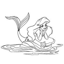 Dibujo para colorear: La Sirenita (Películas de animación) #127295 - Dibujos para Colorear e Imprimir Gratis