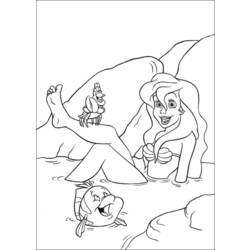 Dibujo para colorear: La Sirenita (Películas de animación) #127299 - Dibujos para Colorear e Imprimir Gratis