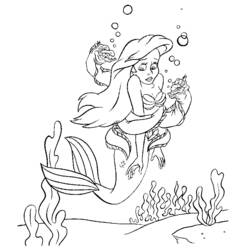 Dibujo para colorear: La Sirenita (Películas de animación) #127342 - Dibujos para Colorear e Imprimir Gratis