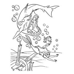 Dibujo para colorear: La Sirenita (Películas de animación) #127416 - Dibujos para Colorear e Imprimir Gratis