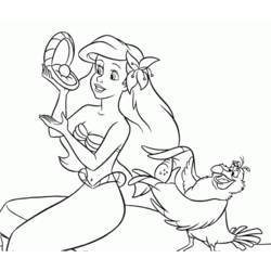 Dibujo para colorear: La Sirenita (Películas de animación) #127430 - Dibujos para Colorear e Imprimir Gratis