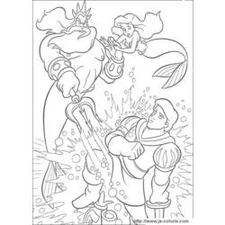 Dibujo para colorear: La Sirenita (Películas de animación) #127432 - Dibujos para Colorear e Imprimir Gratis