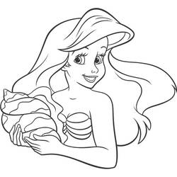 Dibujo para colorear: La Sirenita (Películas de animación) #127506 - Dibujos para Colorear e Imprimir Gratis