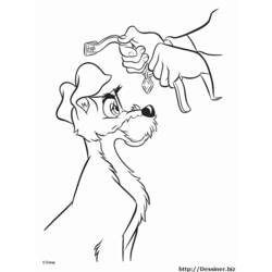 Dibujo para colorear: Lady and the Tramp (Películas de animación) #133251 - Dibujos para Colorear e Imprimir Gratis