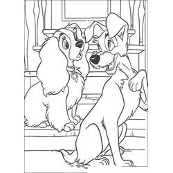 Dibujo Lady y the Tramp (Películas de Animación) #133245 para imprimir y colorear