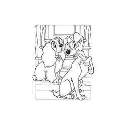 Dibujo Lady y the Tramp (Películas de Animación) #133255 para imprimir y colorear