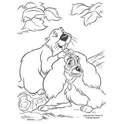 Dibujo Lady y the Tramp (Películas de Animación) #133259 para imprimir y colorear