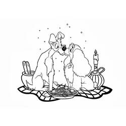Dibujo Lady y the Tramp (Películas de Animación) #133291 para imprimir y colorear