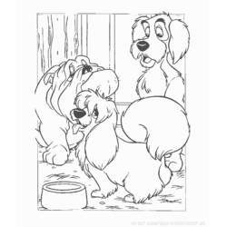 Dibujo Lady y the Tramp (Películas de Animación) #133340 para imprimir y colorear