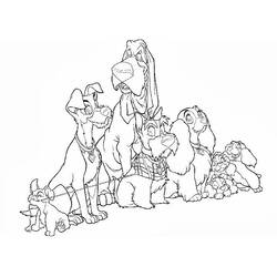 Dibujo Lady y the Tramp (Películas de Animación) #133408 para imprimir y colorear