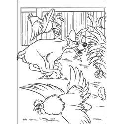 Dibujo Lady y the Tramp (Películas de Animación) #206457 para imprimir y colorear