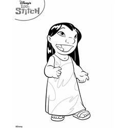 Dibujo para colorear: Lilo & Stitch (Películas de animación) #44844 - Dibujos para Colorear e Imprimir Gratis