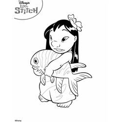 Dibujo para colorear: Lilo & Stitch (Películas de animación) #44867 - Dibujos para Colorear e Imprimir Gratis