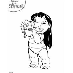 Dibujo para colorear: Lilo & Stitch (Películas de animación) #44872 - Dibujos para Colorear e Imprimir Gratis