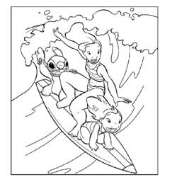 Dibujo para colorear: Lilo & Stitch (Películas de animación) #44893 - Dibujos para Colorear e Imprimir Gratis