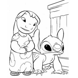Dibujo para colorear: Lilo & Stitch (Películas de animación) #44917 - Dibujos para Colorear e Imprimir Gratis