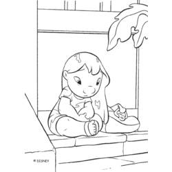 Dibujo para colorear: Lilo & Stitch (Películas de animación) #45012 - Dibujos para Colorear e Imprimir Gratis