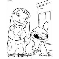 Dibujo para colorear: Lilo & Stitch (Películas de animación) #45013 - Dibujos para Colorear e Imprimir Gratis