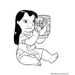 Dibujo para colorear: Lilo y Stitch (Películas de Animación) #44827 - Dibujos para Colorear e Imprimir Gratis