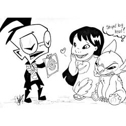 Dibujo para colorear: Lilo y Stitch (Películas de Animación) #44912 - Dibujos para Colorear e Imprimir Gratis