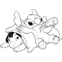 Dibujo para colorear: Lilo y Stitch (Películas de Animación) #45001 - Dibujos para Colorear e Imprimir Gratis