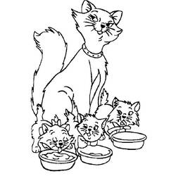 Dibujo para colorear: Los Aristogatos (Películas de Animación) #26851 - Dibujos para Colorear e Imprimir Gratis